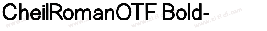 CheilRomanOTF Bold字体转换